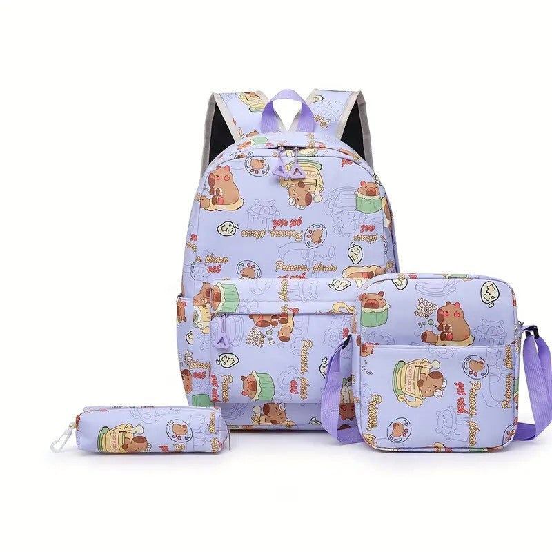 MOCHILA CAPIBARA LILA KP022