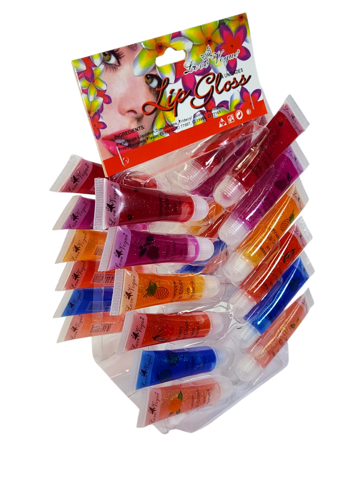 SET DE 24 BRILLO LABIALES PARA NIÑA