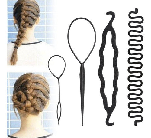 Set de pinzas para trenzar el cabello