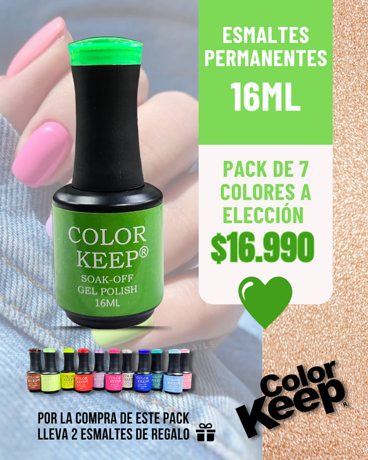Esmaltes permanentes 16ml Color Keep