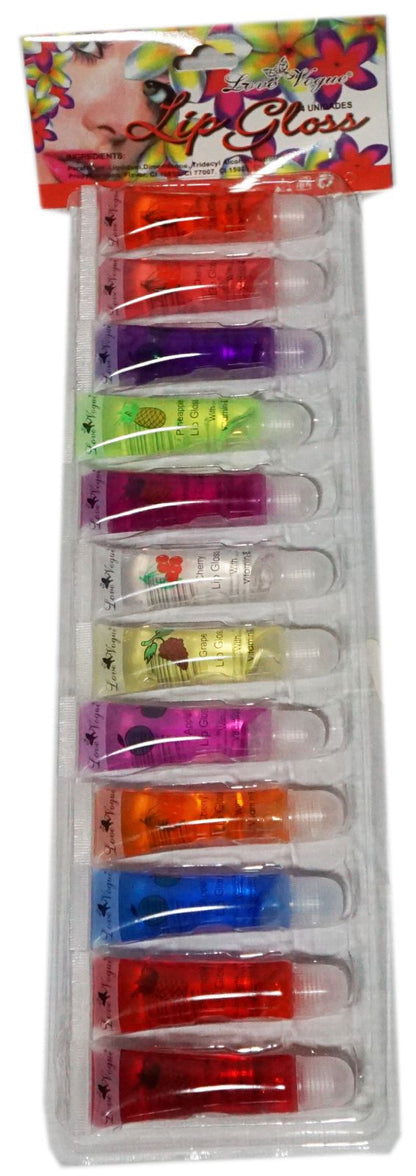 SET DE 12 BRILLO LABIALES PARA NIÑA