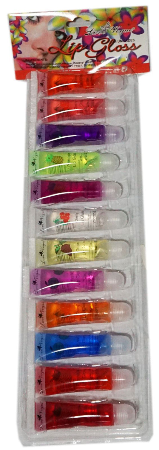 SET DE 12 BRILLO LABIALES PARA NIÑA