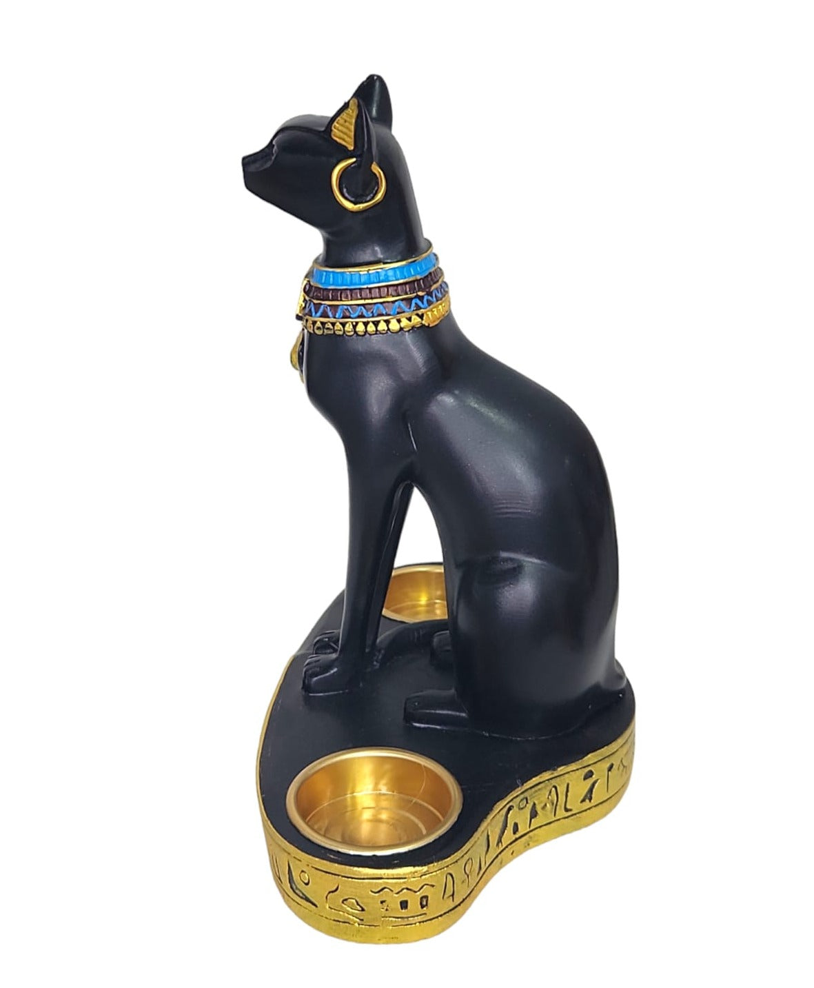 Figura Decorativa Porta Velas de Bastet