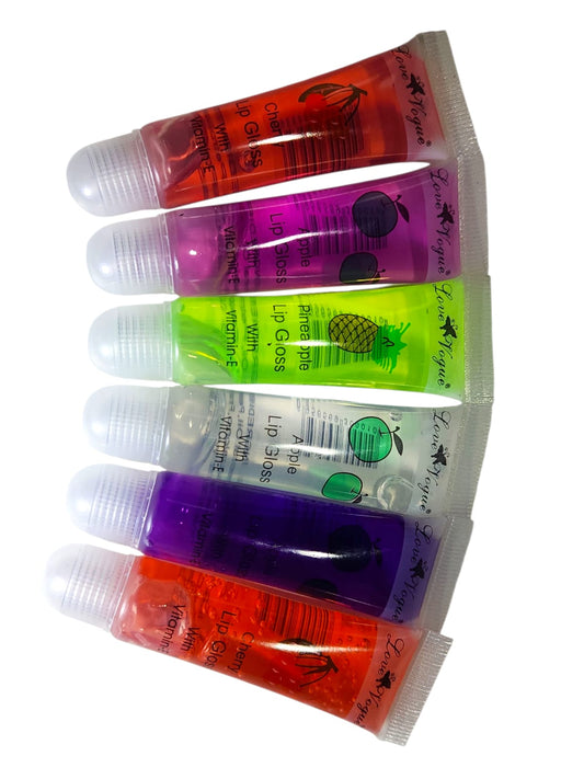 SET DE 6 BRILLO LABIALES PARA NIÑA