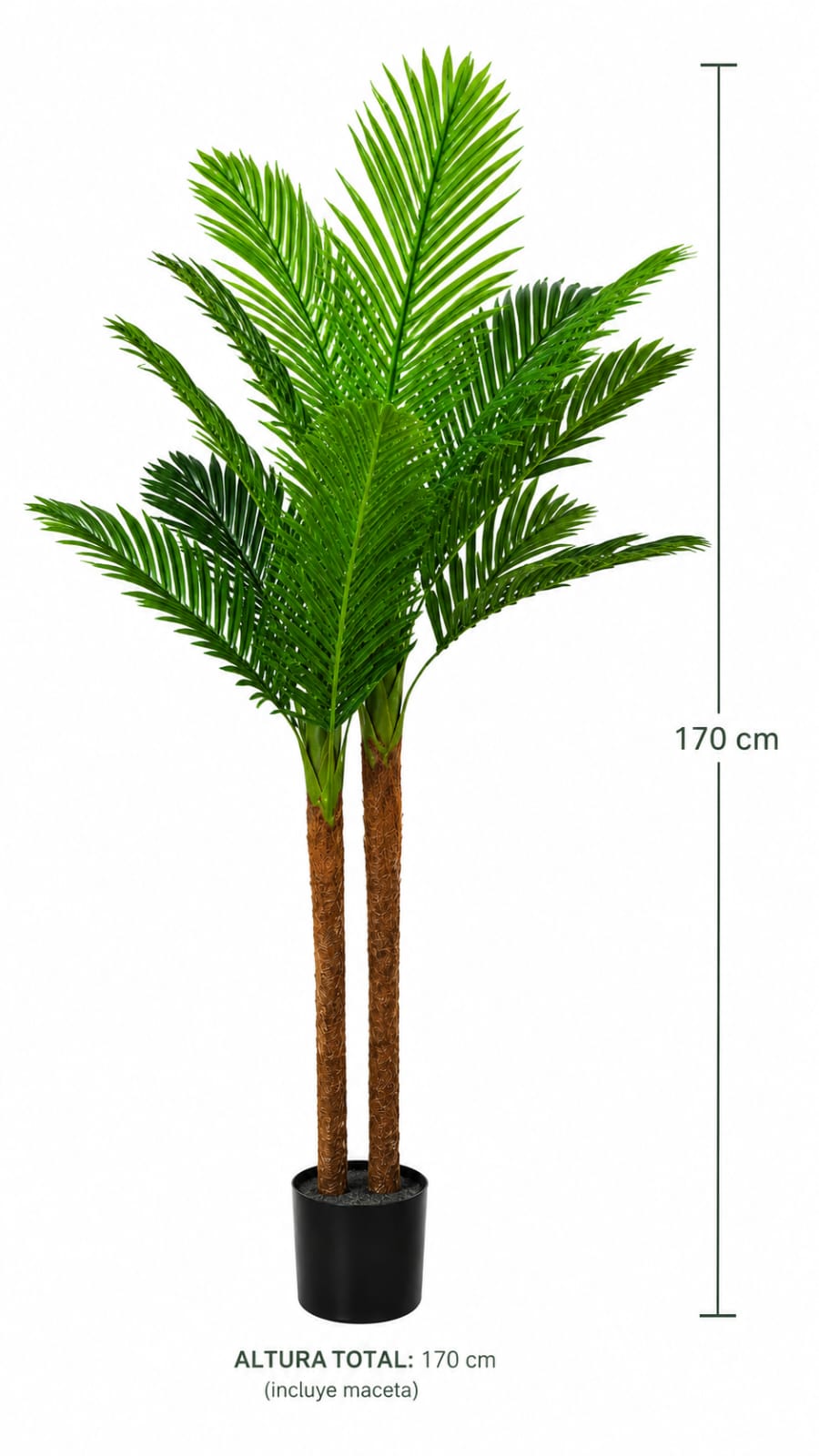 PLANTA ARTIFICIAL PALMA DOBLE 1.70CM