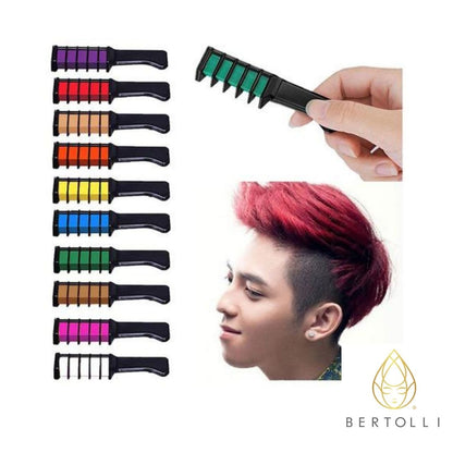 Peine con tinta para el cabello (set de 10 colores)