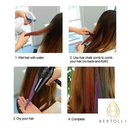 Peine con tinta para el cabello (set de 10 colores)