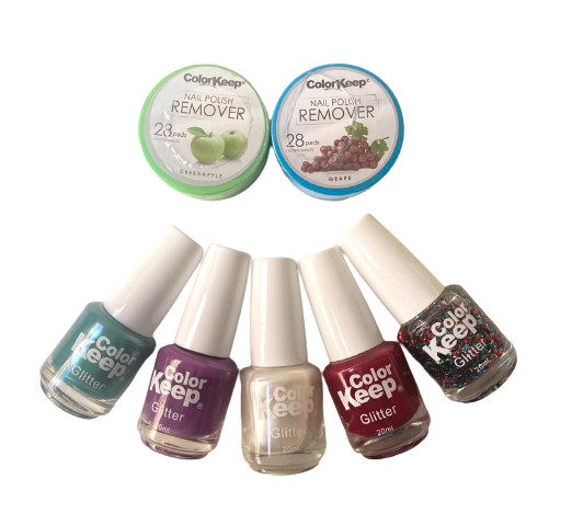 Súper pack 5 colores esmaltes tradicional