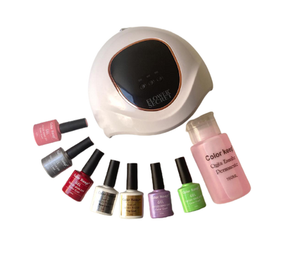 Súper pack 5 colores esmaltes permanentes 10ml