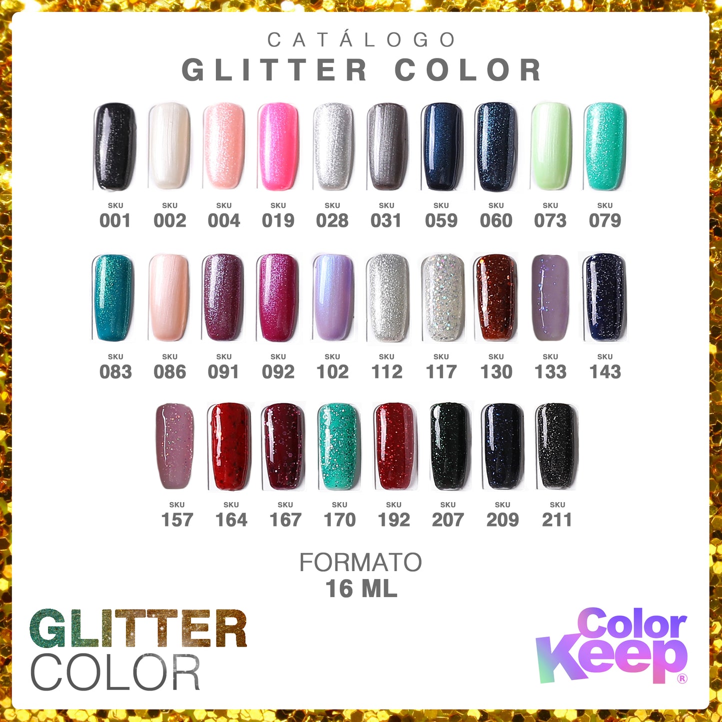 Esmaltes permanentes 16ml Color Keep